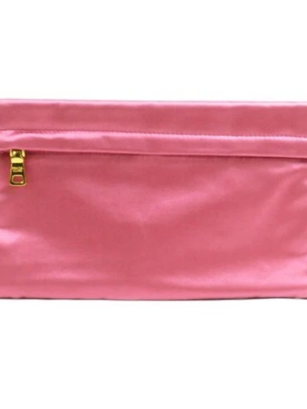 Auth PRADA Pouch Multicase Pink Satin/Goldtone - e61745a